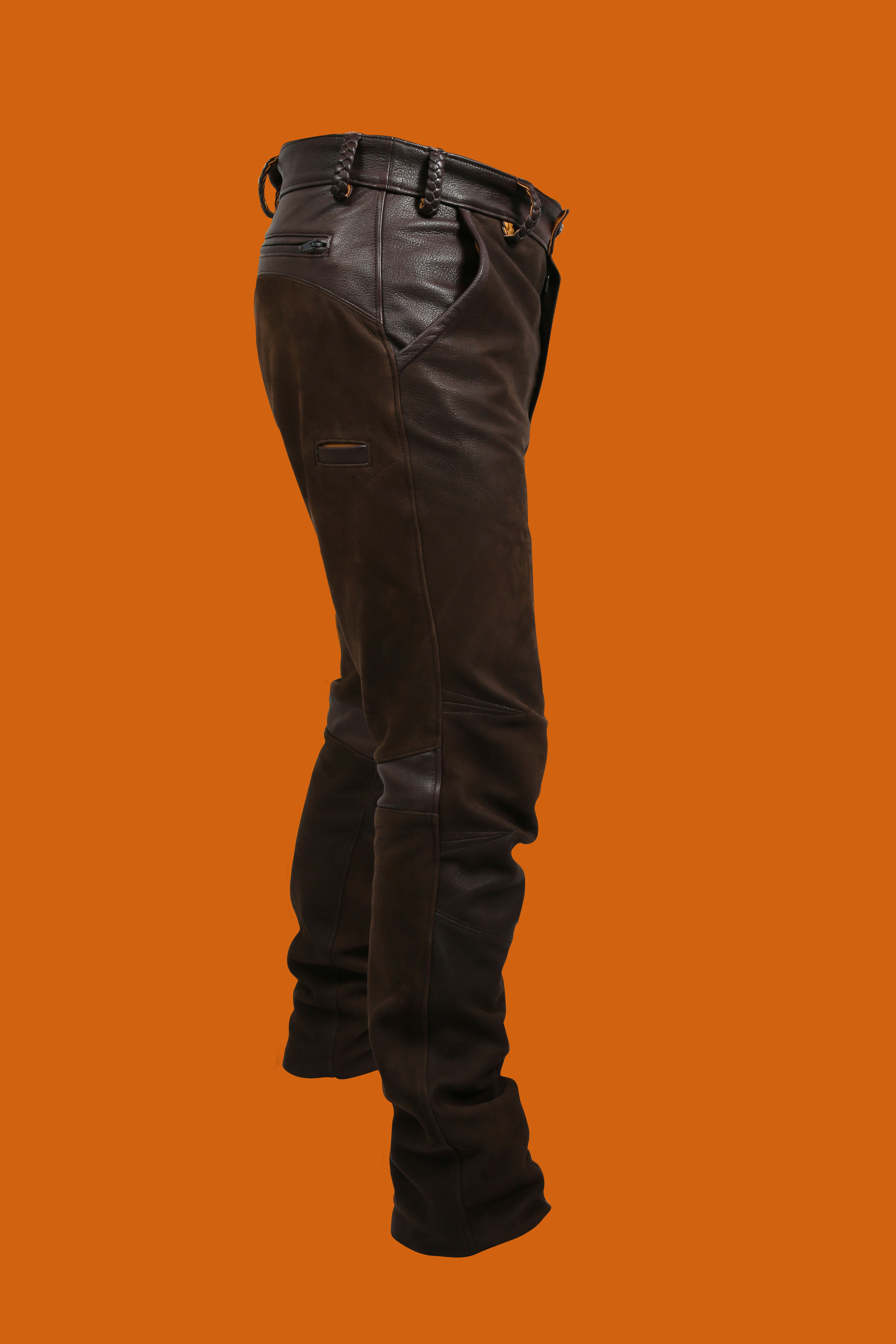 Pantalon Fox en cuir de Cerf haut de gamme
